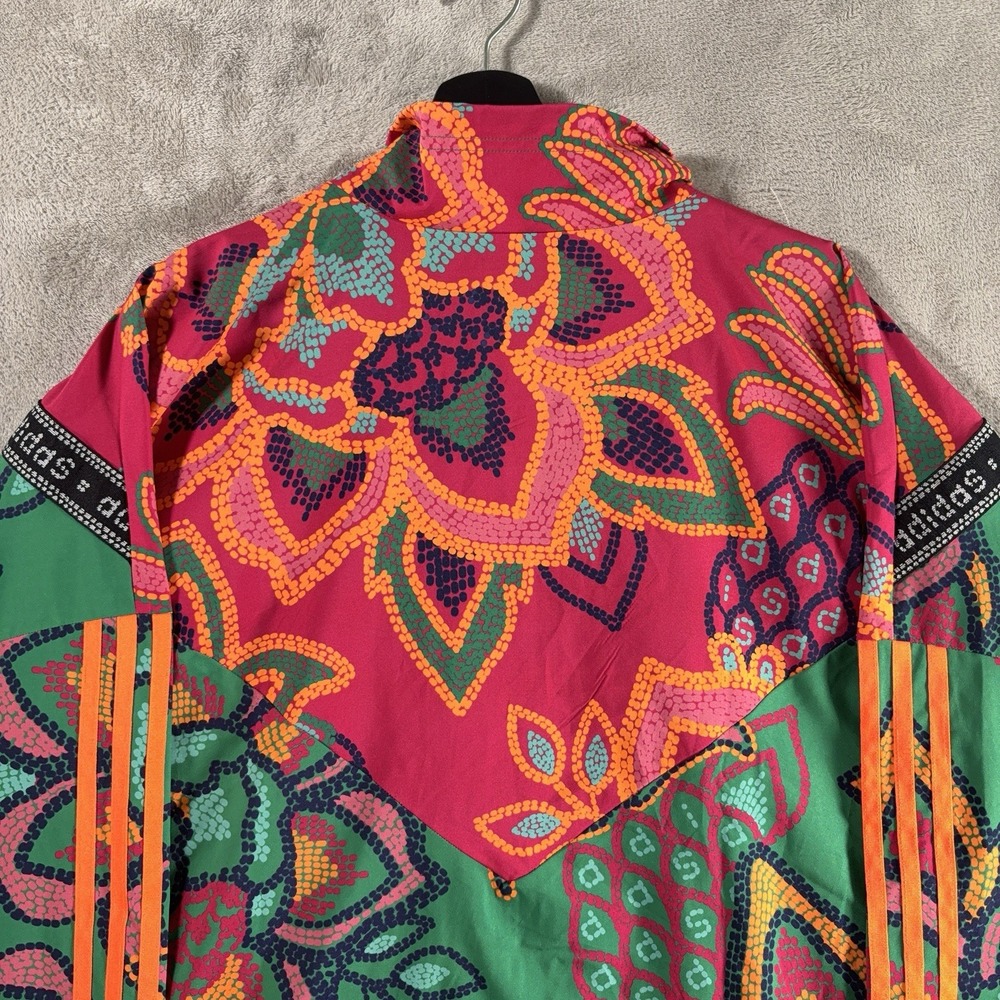 Adidas x Farm Rio Track Jacket Womens 3X Floral Multicolor Trefoil Zip - Picture 11 of 15